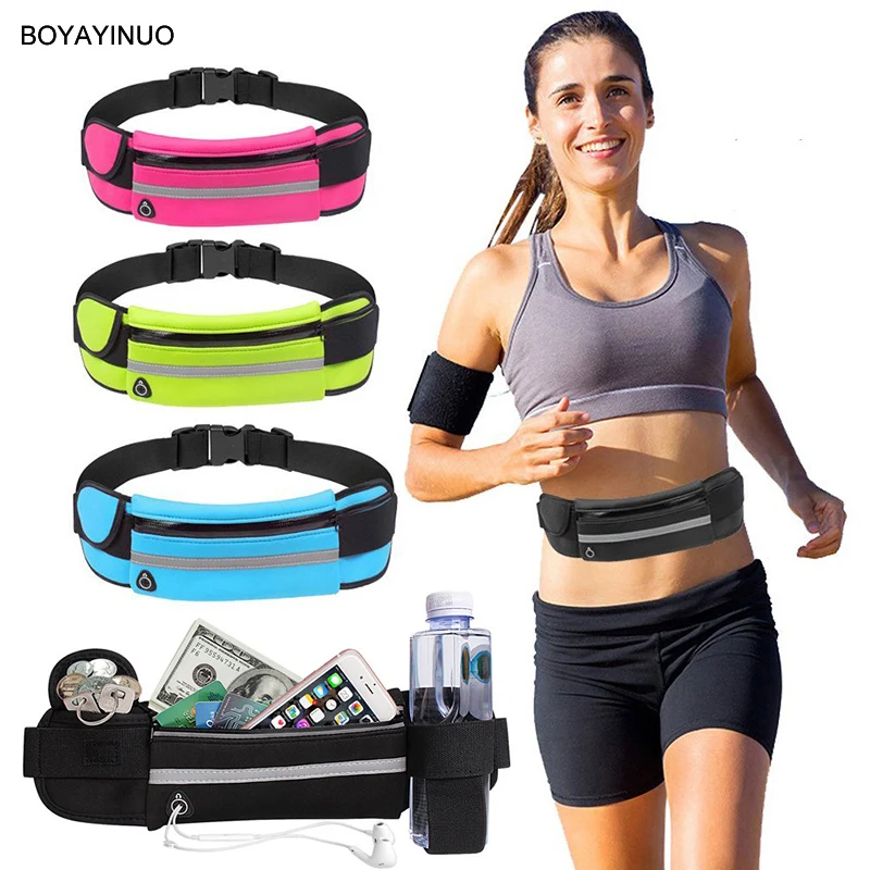 

Running Bag Women Waist Bag Belt Bag Men Sports Fanny Pack Mobile Phone Bag Gym Running Cell Phone Jogging Run Cycling Bag Femme
