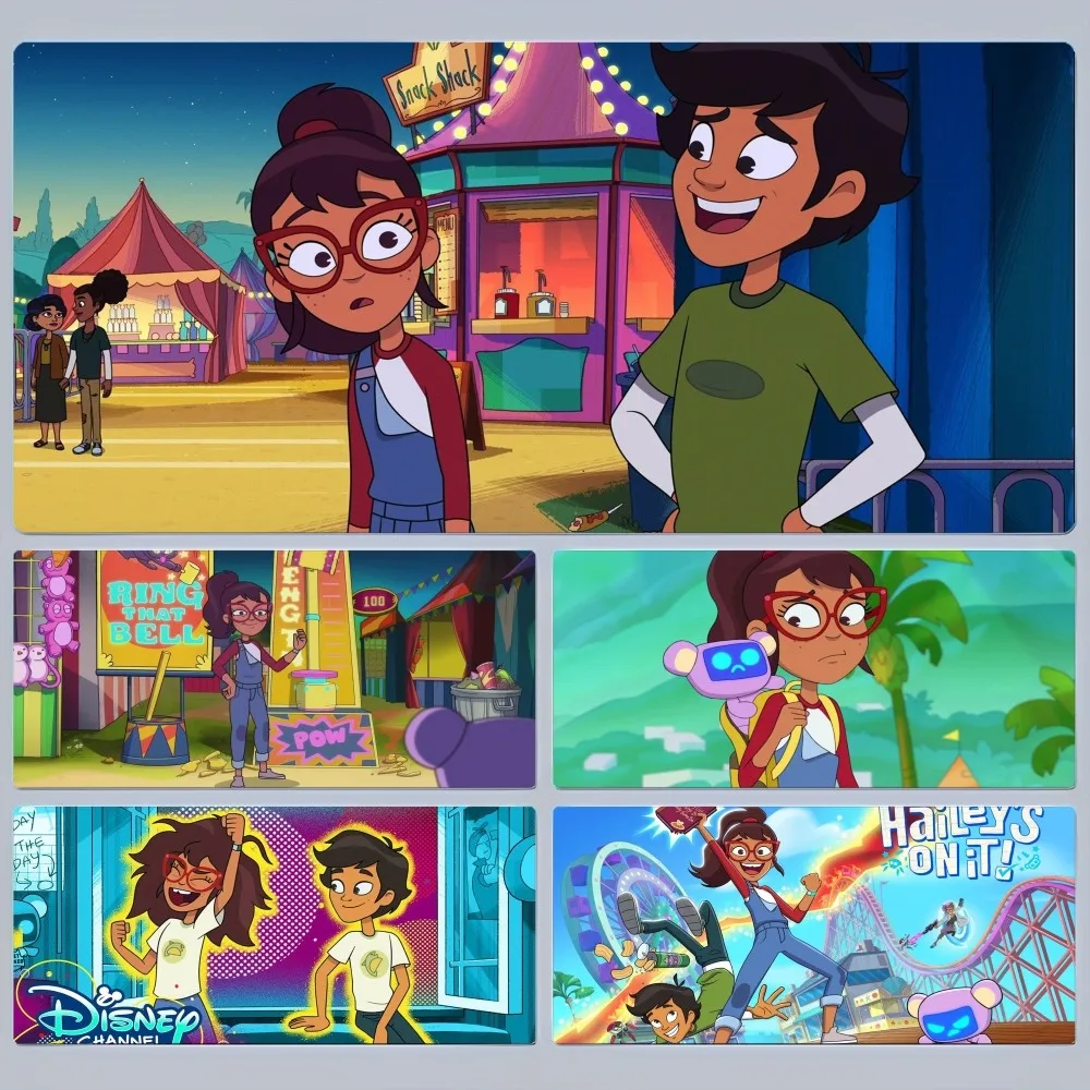 Коврик для мыши Disney Haileys on It 80x30 см XL Lockedge офисная компьютерная клавиатура большой