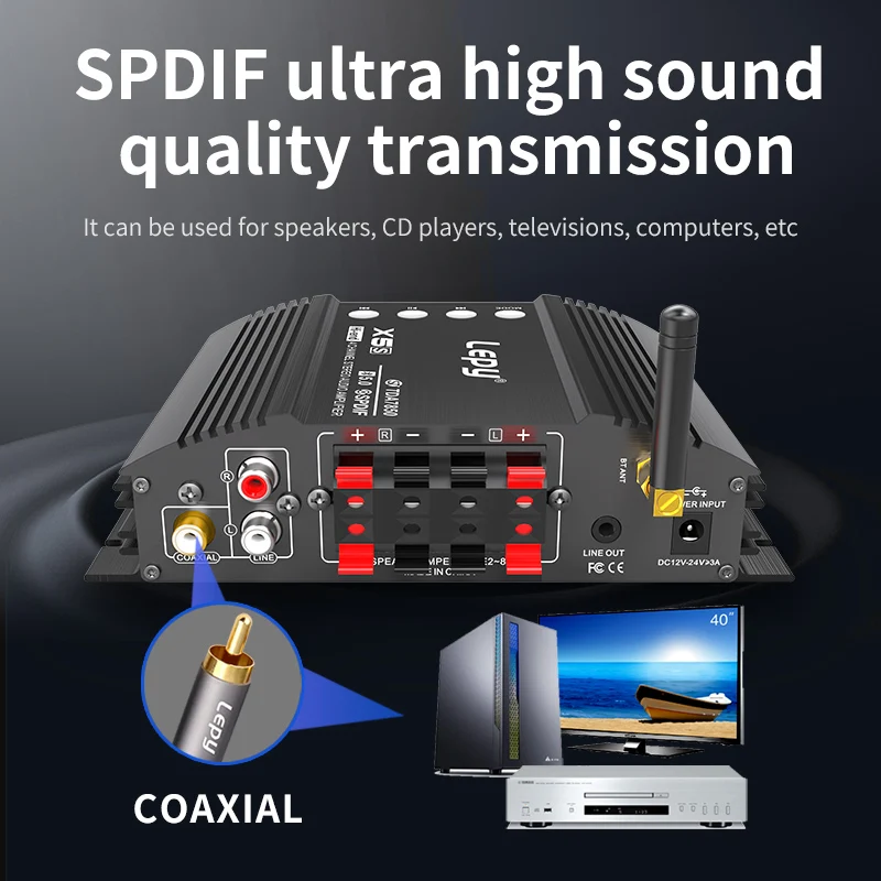 Фото Lepy X5 2x100 Вт/x5s 4x50 Вт Tda7850 Цифровой Усилитель Мощности Класса D Bluetooth 5 №3