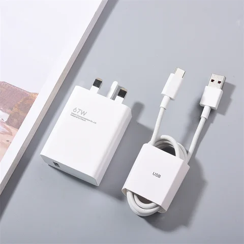 Быстрое зарядное устройство Xiaomi UK, 67 Вт, USB, 1 м, 6 А, кабель Type-C для Mi 13, 12, 11 Pro, Ultra Poco X3 Pro, Redmi K50, Note Pro Black Shark