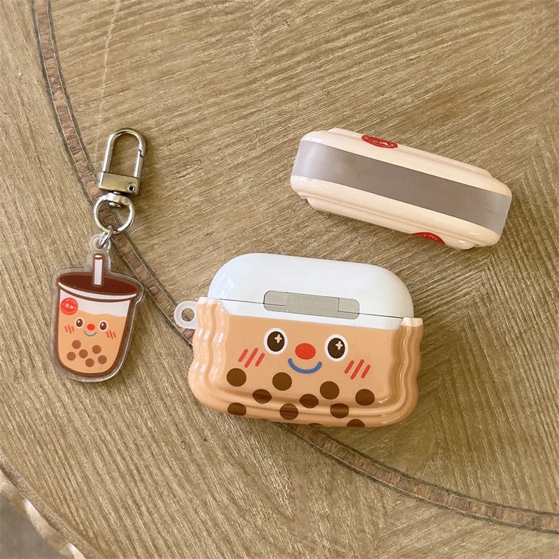 

Expression Bubble tea For Apple AirPods 1 2 pro Bluetooth Headphone Cover 3rd Generation Silicone Soft Cover Protective Case
