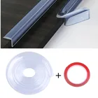 Прозрачная защитная лента на углы для обеспечения безопасности ребенка, 1 м, защитная лента на углы стола, мебели, силиконовый чехол, детский бампер от столкновений