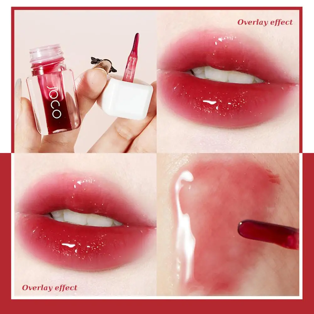 

Clear Fruit Lip Gloss Moisturizing Long Lasting Mirror Non-stick Cup Ultra-portable Lip Glaze Makeup Lip Tint Cosmetic Beauty