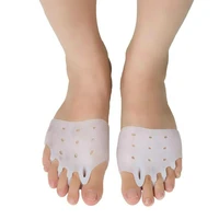 1pair breathable silicone toes separator pads braces forefoot pain relief insoles toe orthopedic corrector foot care tools