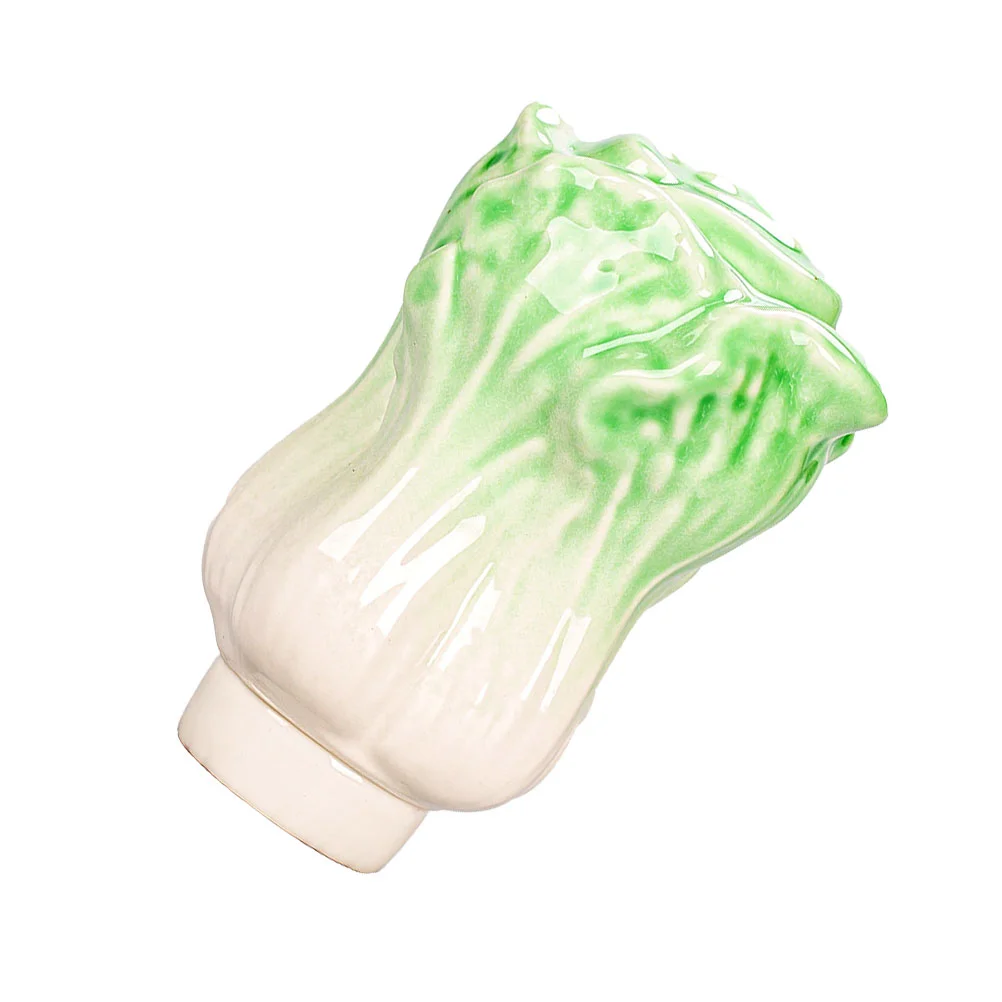 

Ceramic Storage Jar Airtight Kitchen Canisters Cabbage Shape Flour Sugar Coffee Tea Containers Jar Sugar Pot for Snacks Cereal