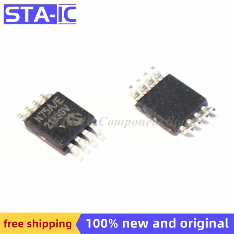 

TCN75AVUA713-TR N75A/E MSOP8 TCN75AVUA713 новый оригинальный Бесплатная доставка