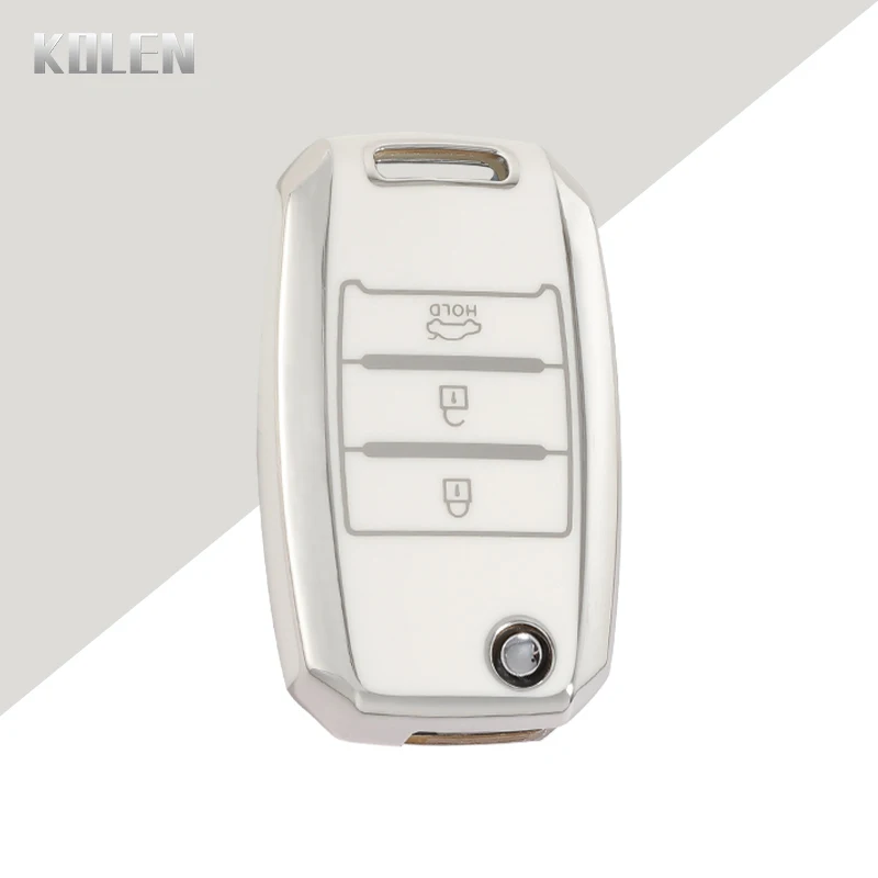 TPU Car Flip Key Case Cover Shell For KIA RIO K2 K3 K4 K5 Sportage Picanto Optima Soul Ceed Sorento Forte Cerato Stinger Keyless