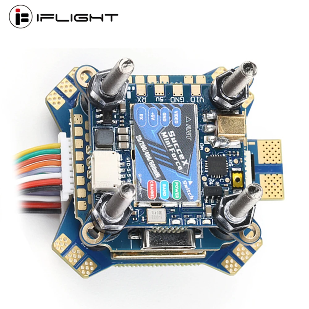 

Управление полетом IFlight SucceX-D Mini F7 TwinG V2.0 с SucceX mini 55A ESC 2-6S Force 5,8G 600mW VTX Stack для гоночного дрона FPV