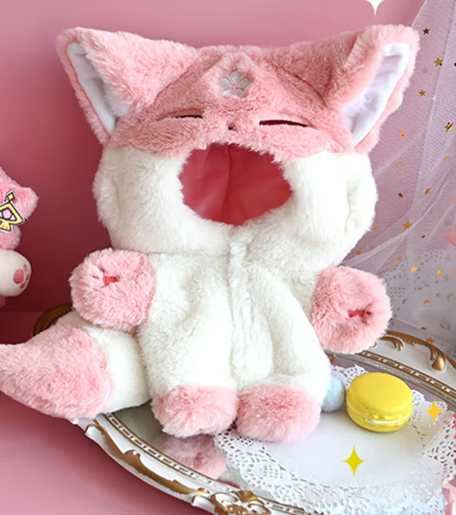

Genshin Impact Yae Miko Fox Plush 20cm Doll Clothes Dress Up Cosplay Toys Gift