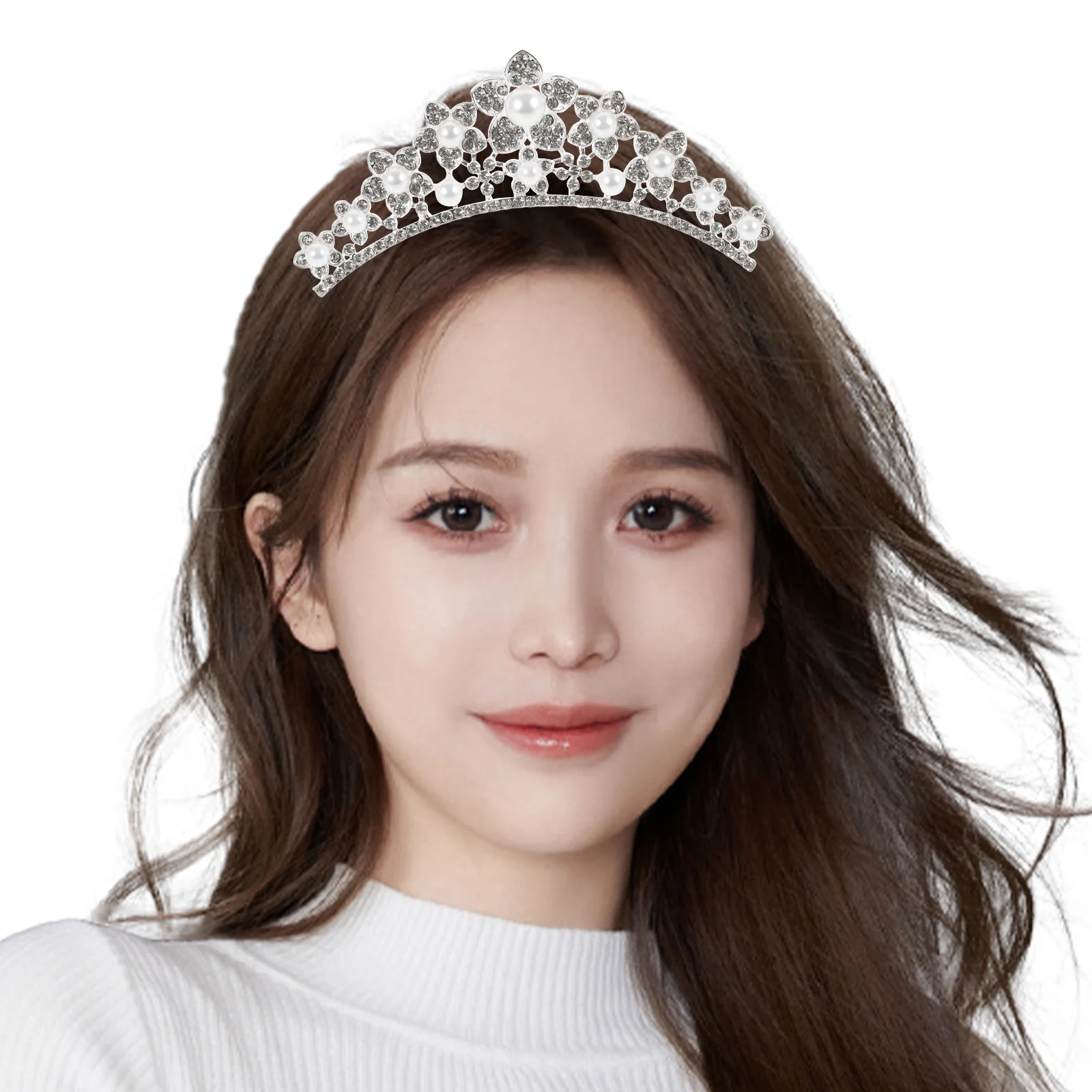 Свадебная заколка для волос со стразами заколки свадебное торжество тиара