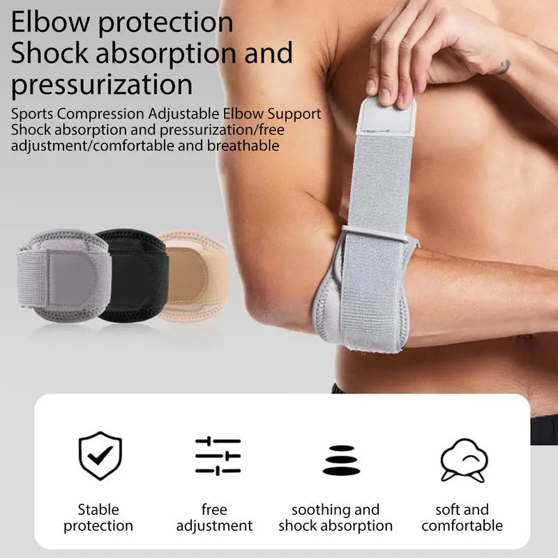

Elbow Brace Compression Sleeve Compression Sleeve Elbow Pad Adjustable Elbow Support Brace Arm Protector Wrap For Volleyball