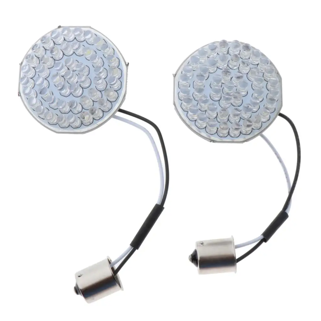 

2pcs 2 Inch LED Turn Signals Running Lights Panel for Harley Motorcycle