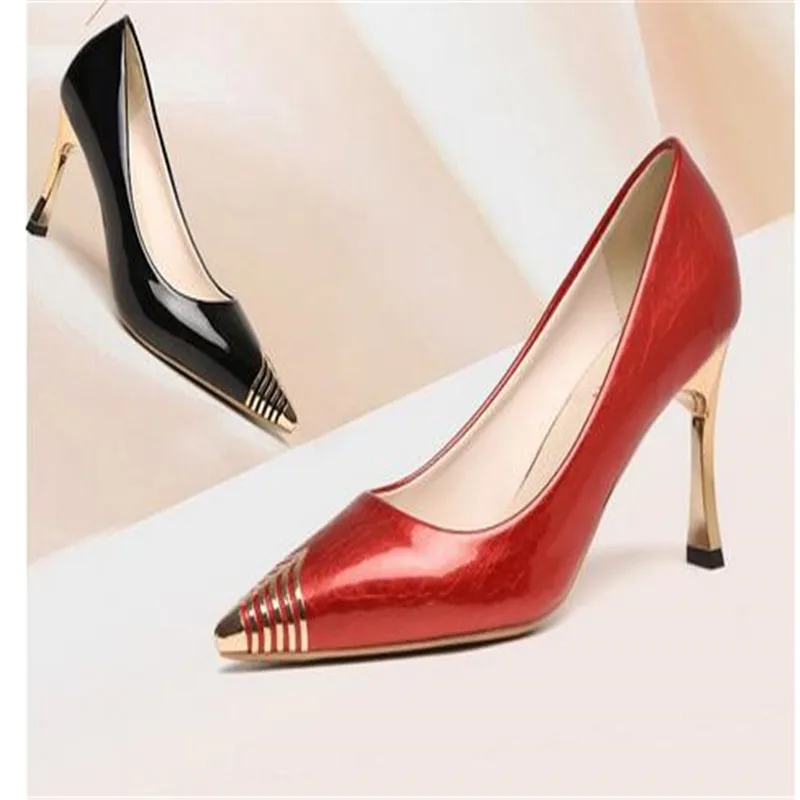 

New In Red Special Head Spiral Pattern Fashion Women's Shoes Pointed Fine Heel Wedding High Heels Banquet Nightclub with Shoes