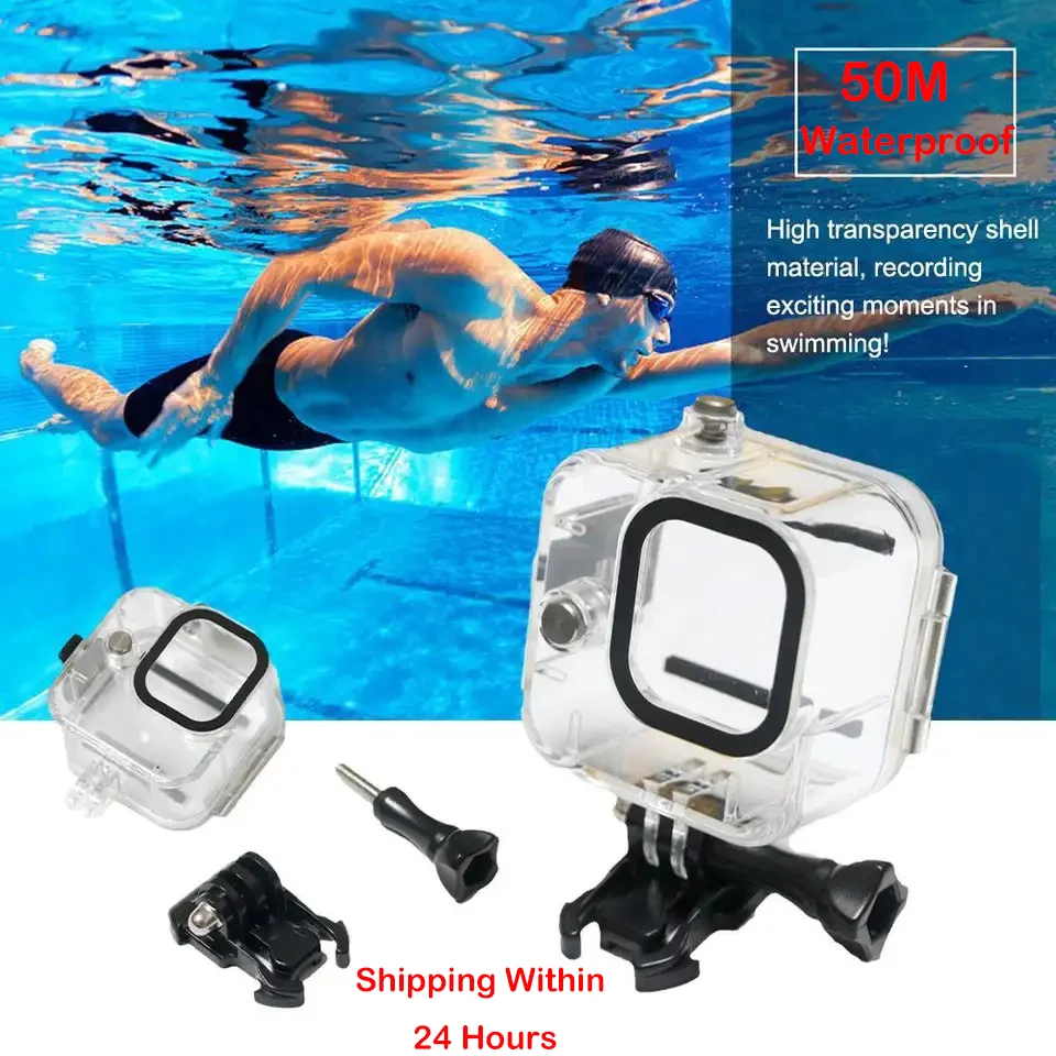 

For GoPro Hero11 Black Mini 50M Waterproof Housings Sealing Submersible Shell Protecter Cover Action Camera Accessories in Stock