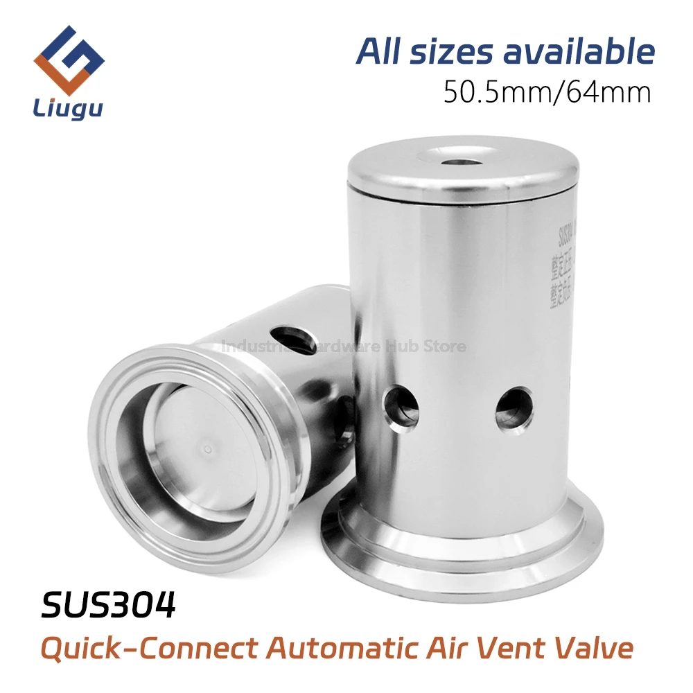 

Клапан сброса давления Tri Clamp 1.5"/2", нержавеющая сталь 304