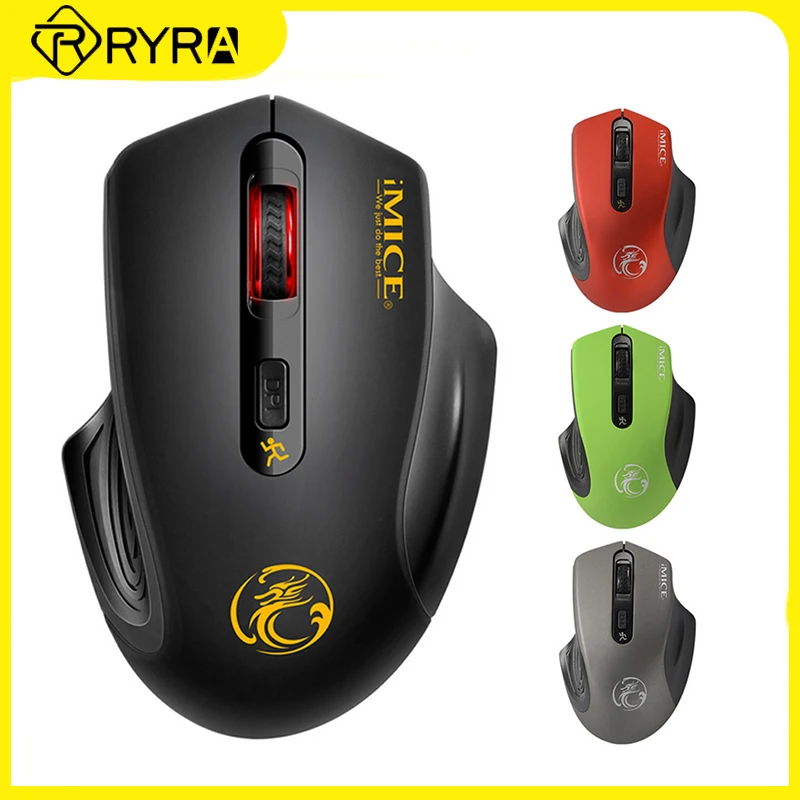 

RYRA Gaming Mouse Wireless Mouse Silent Ergonomic Mouse 2.4GHz Mause Gamer Noiseless Computer Mouse Mice For PC Gaming Office
