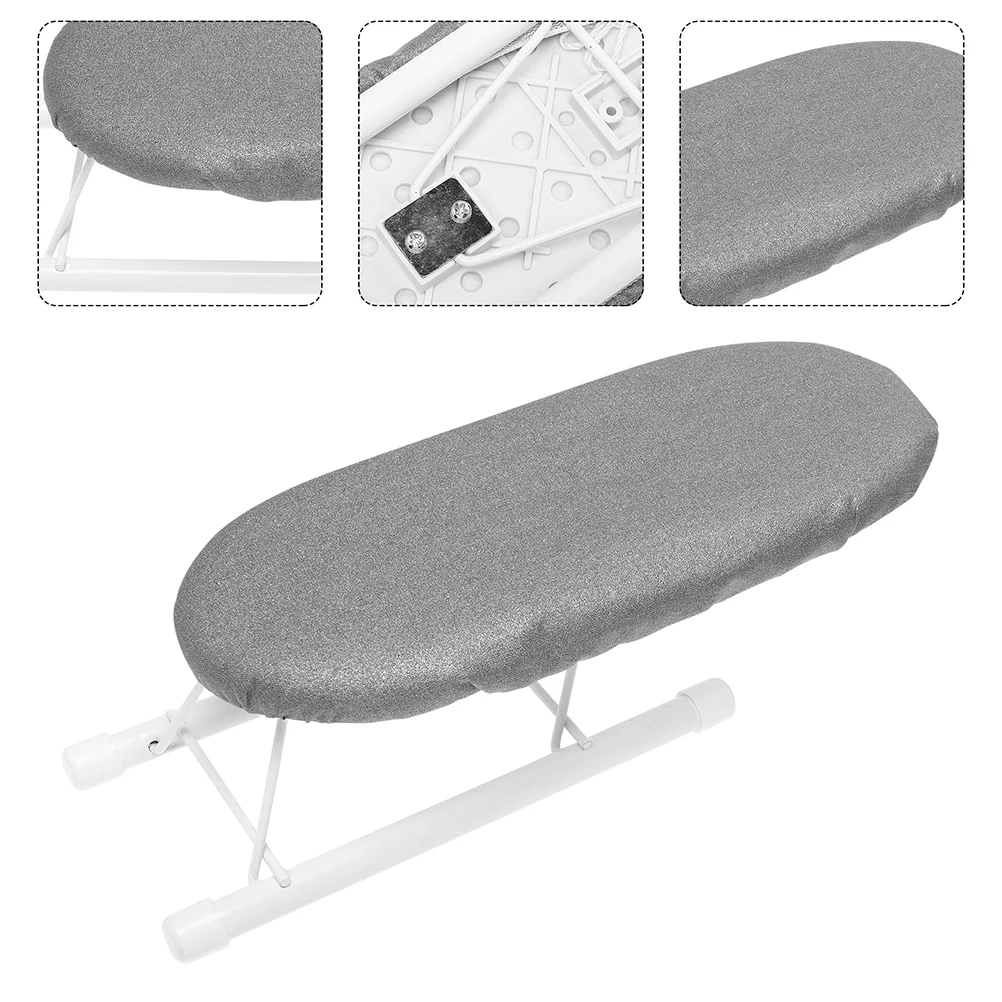 

Ironing Board Miniclothes Portable Tabletop Stool Iron Handy Dorm Foldabletable Steelfolding Travel Shelf Home Tool Rest Steam