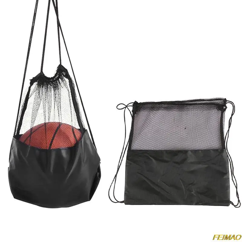 

Oxford Cloth Football Backpack Portable Basketball Cover Mesh Bag Soccer Storage Bags Mesh Pocket