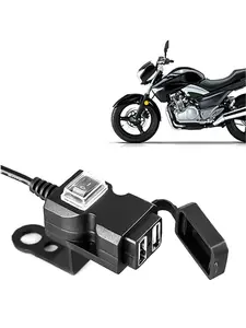 12V-24V Dual USB Motorrad Motorrad Lenker Ladegerät Adapter wasserdichte  Steckdose für iPhone Samsung Huawei - AliExpress