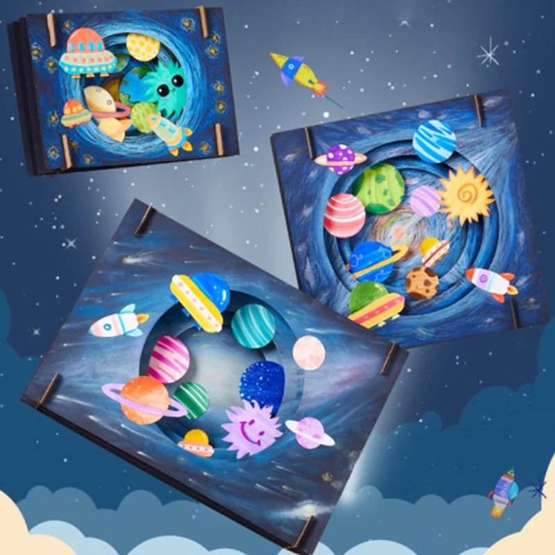 

«Сделай сам», обширное звездное небо, ремесло для детей, ручная работа, «сделай сам», ремесла, развивающие игрушки