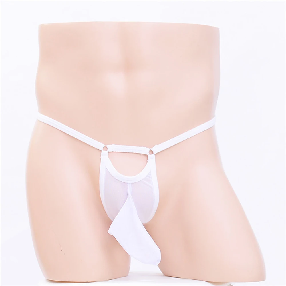 

Sexy Mens Fashion G-String Micro Thong Pouch Briefs Bikini T-Back Underwear Gay Temptatio JJ Sleeve Erotic Lingerie Peni Sheath