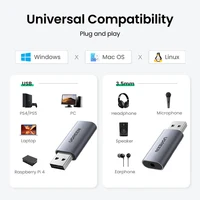 Внешняя звуковая карта USB/3.5мм UGREEN
Заказов 5 476, рейтинг 4.9 из 5.0#2