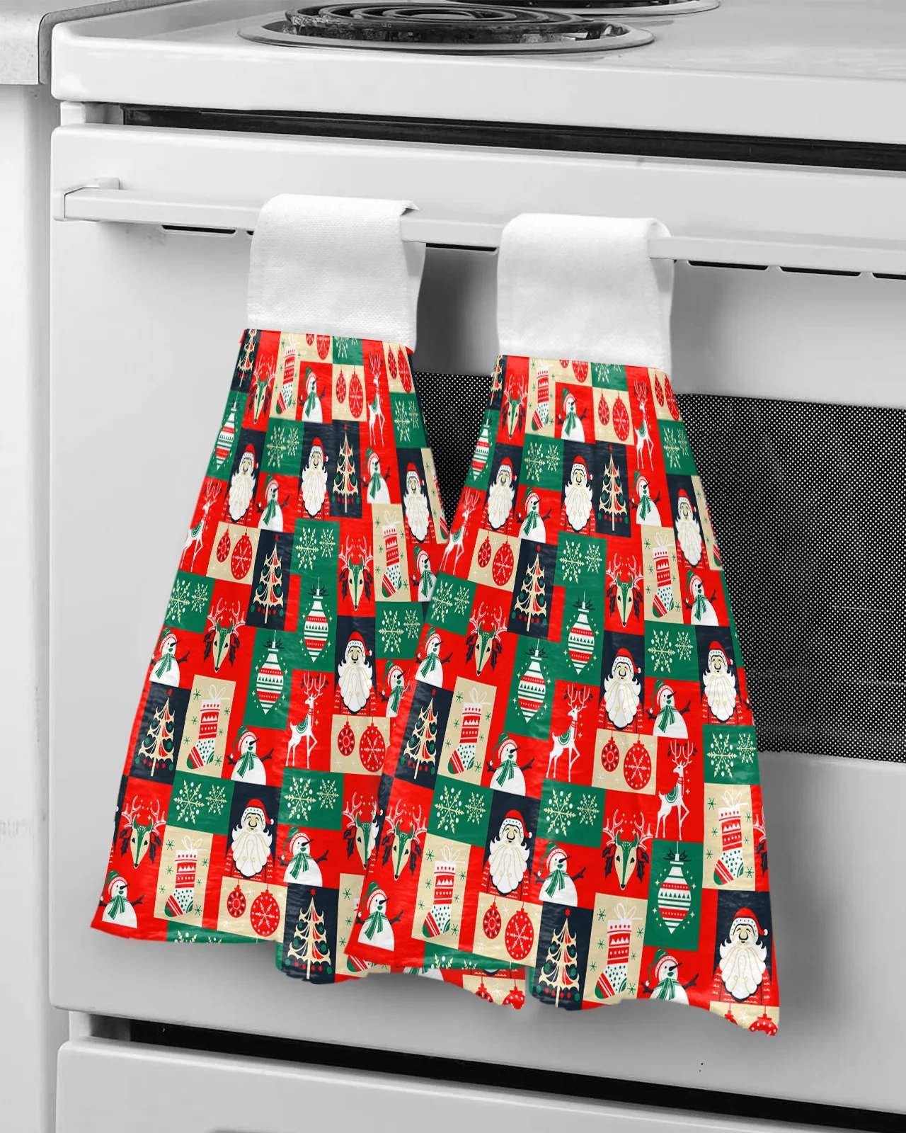 

Впитывающее полотенце ручной работы в виде Санты