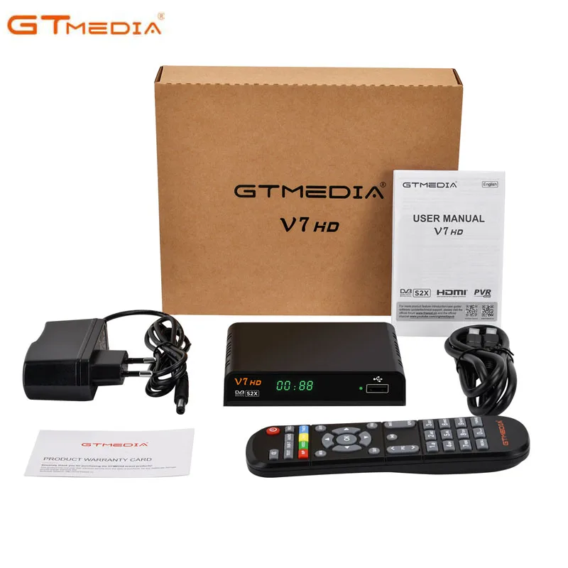 

Original GTMEDIA V7HD V7 HD DVB-S S2 S2X Satellite Receiver Support CCAM IKS AVS+ VCM/ACM/multi-stream/T2MI Youtube Youporn