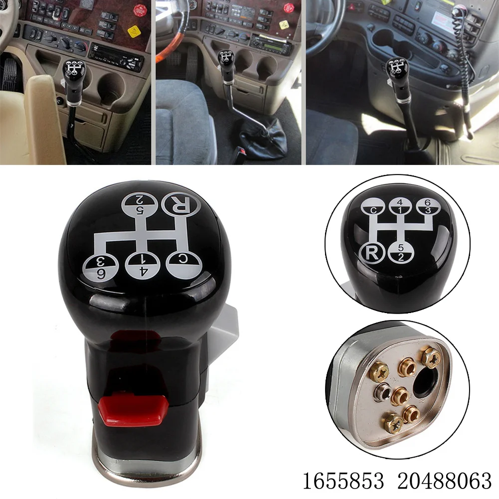 

6 Speed Gear Shift Knob For VOLVO FH FM TRUCK 4630490500 1655853 276827 ABS+Metal Tractor Truck Gearshift Lever Gear Shift Knob