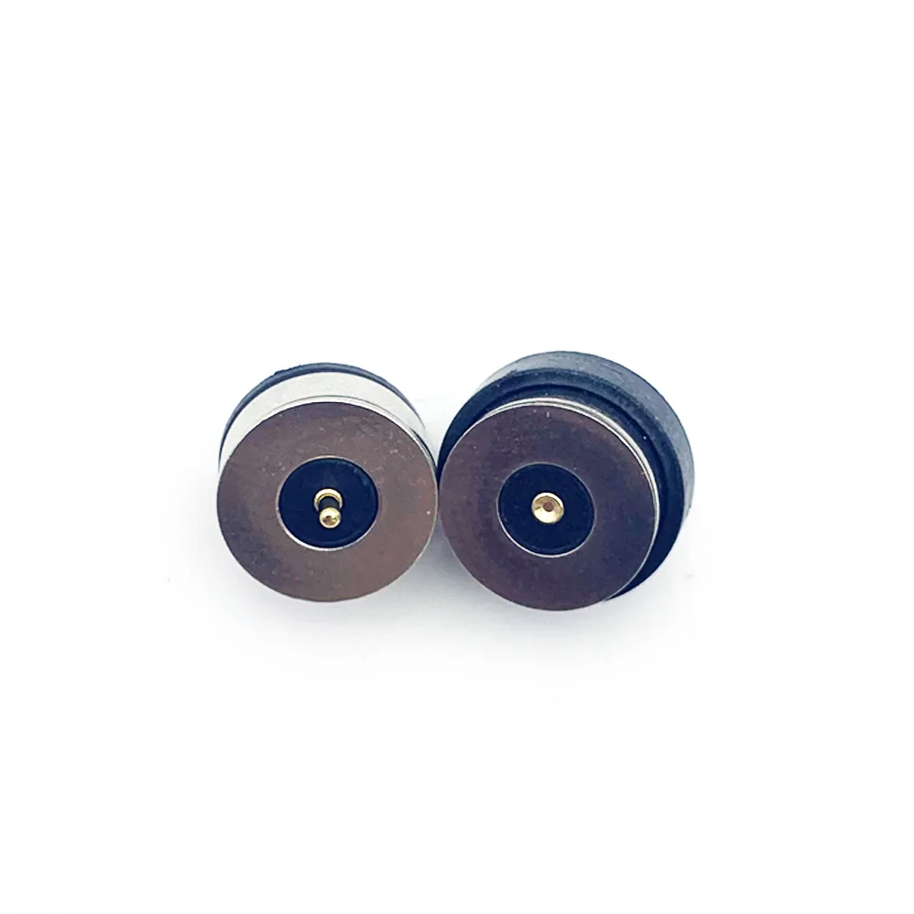 

1pair 10mm Magnetic DC Smart Water Cup Charging Magnet Connector 2pin circular 5A High-current magnet connector Magnet connector