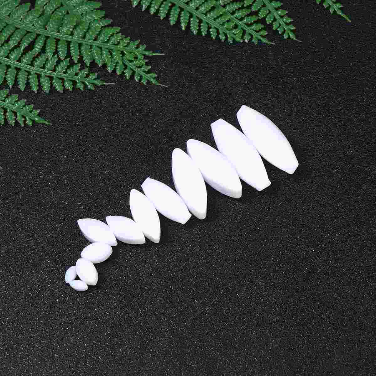 

12PCS/Set PTFE Magnetic Mixer Mini No Burrs Cylinder Stirrer for Laboratory Experiment (White)