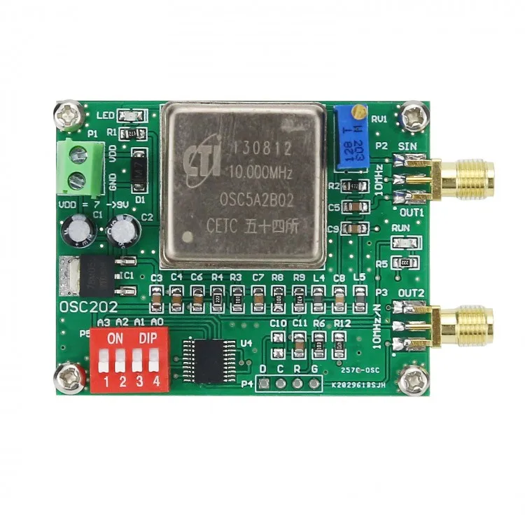 

10MHz 2.5M 1M 100K 10K 1K 10Hz 2Hz OCXO Frequency Standard Reference Module Board For Radios