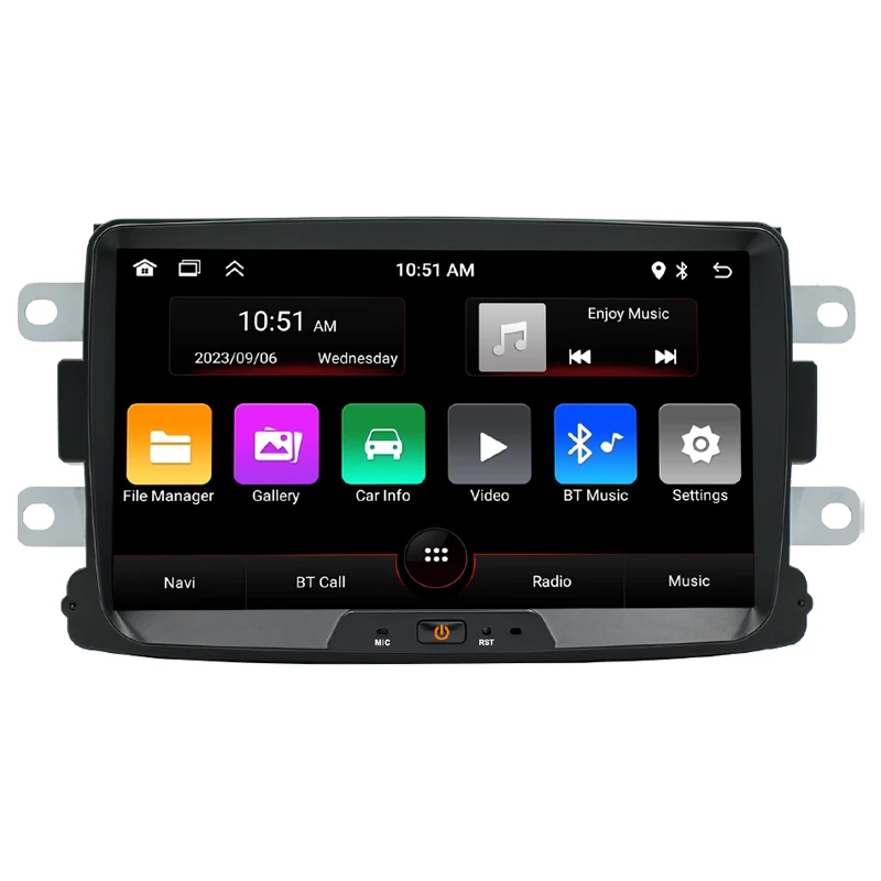 

8-дюймовый автомобильный мультимедийный плеер с GPS-радио Android с CarPlay, Android Auto, Bluetooth, USB WiFi RDS для Dacia Sandero Duster Logan