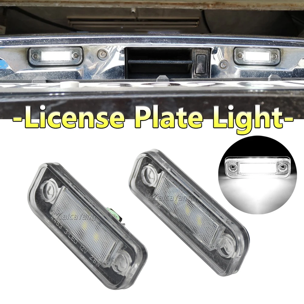 

2Pcs Car Accessories LED License Plate Light Lamp Canbus No Error For Mercedes-Benz C/E Class CLS SLK W203 5D W211 W219 R171