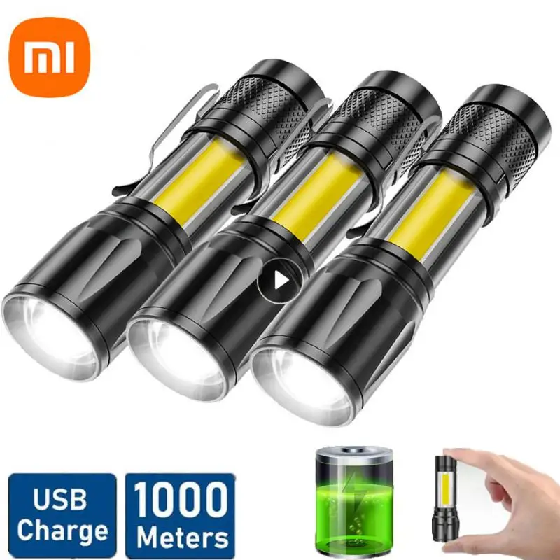 

Светодиодный мини-фонарик XIAOMI со встроенным аккумулятором, водонепроницаемый портативный фонарь, фонарь для кемпинга, уличный аварийный с...