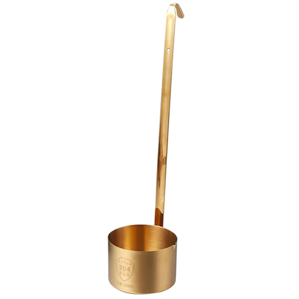 

Ladle Spoon Soupdipper Kitchen Metal Water Scoop Handle Cooking Gravy Accessory Tea Ceremony Handled Sauce Beersteel
