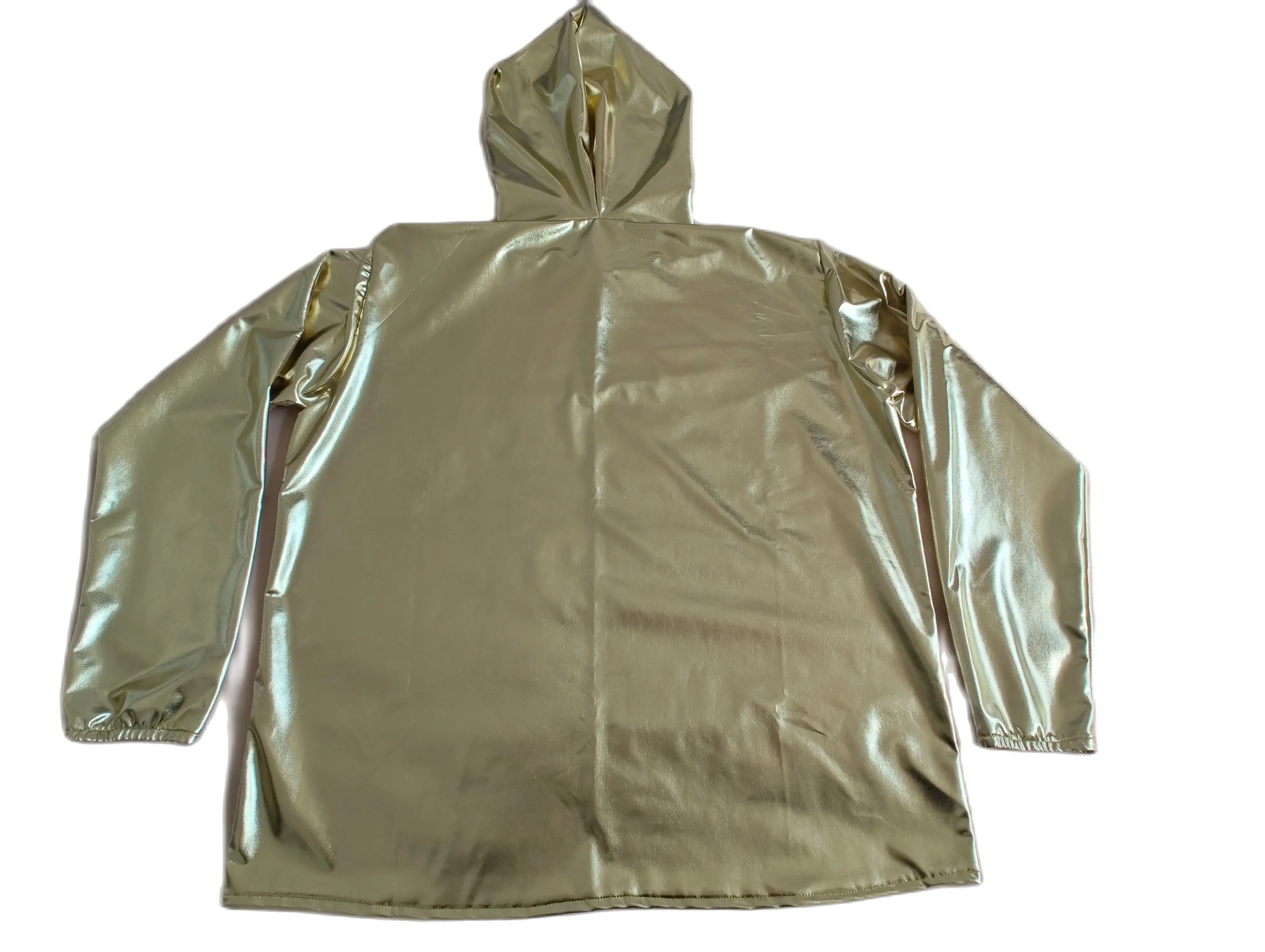 Весенние блестящие тонкие толстовки унисекс из спандекса с металлическим