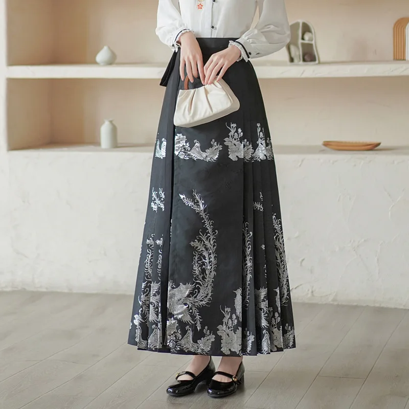 Оригинальная юбка ханьфу костюм в китайском стиле династии мамианкун Красная