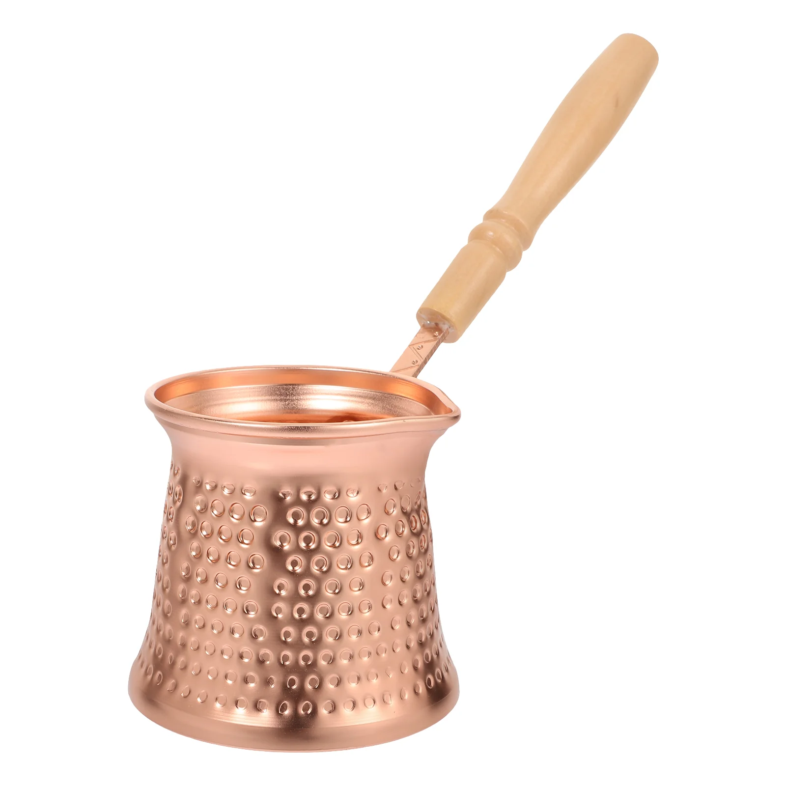 Ibrik антиожоговый молочный кувшин с деревянной ручкой чашка из медного сплава для