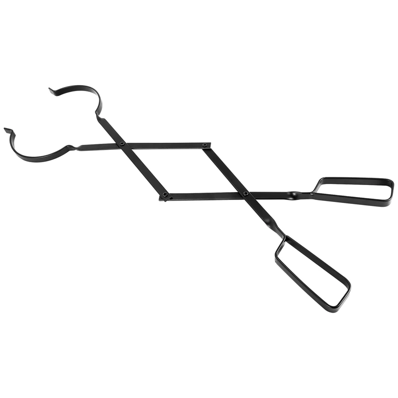 

Fireplace Tongs, Fire Pit Accessories Firewood Tongs,For Thick Logs, Heavy Duty Wrought Iron Fire Pit Firetongs
