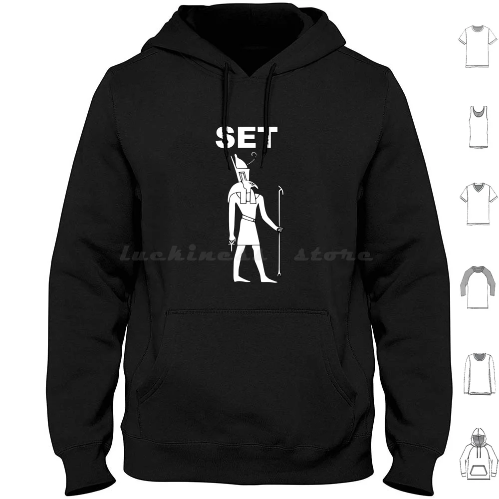 

Ancient Egyptian God Set Hoodie cotton Long Sleeve Set Seth Egypt Ancient Egypt Horus Ra Anubis God Paganism God Of War God Of