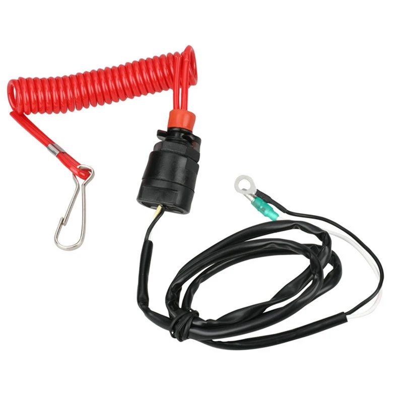 

1 Pcs 3GR-06870-0 Stop Switch Assy (Long) Lanyard 682-82556-0 For Yamaha Tohatsu Parsun Honda Outboard Motor