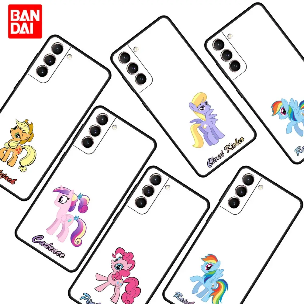 

My Little Pony Horse Case for Samsung Galaxy A12 A52 S20 FE A51 A50 S21 A21s Ultra Cover Black Shell Fashion Silicone Trend