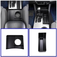abs black modification center control multifunction storage box coin container tray for toyota tacoma 2011 2015 car accessories