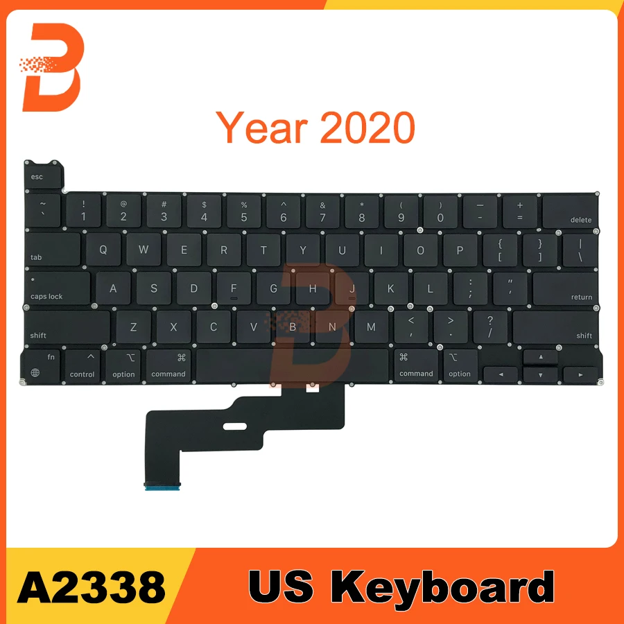 

Новая сменная Клавиатура для ноутбука a2338 для Macbook Pro, 13 дюймов, M1, A2338, Клавиатура США, 2020 лет