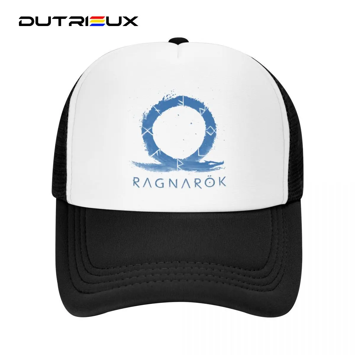 

DUTRIEUX Punk Unisex God Of War Ragnarok Trucker Hat Adult Viking Game Adjustable Baseball Cap For Men Women Snapback Caps