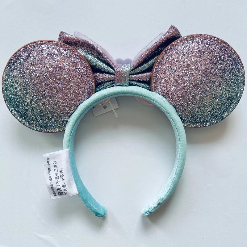 Disney Русалка Ариэль в виде ракушки с жемчугом повязка на голову для взрослыхдетей Диснейленд градиент осветляющая пудра с бантом для ушей женский рождественский подарок (art.: 3920d4912e6cc) - 3920d4912e6cc