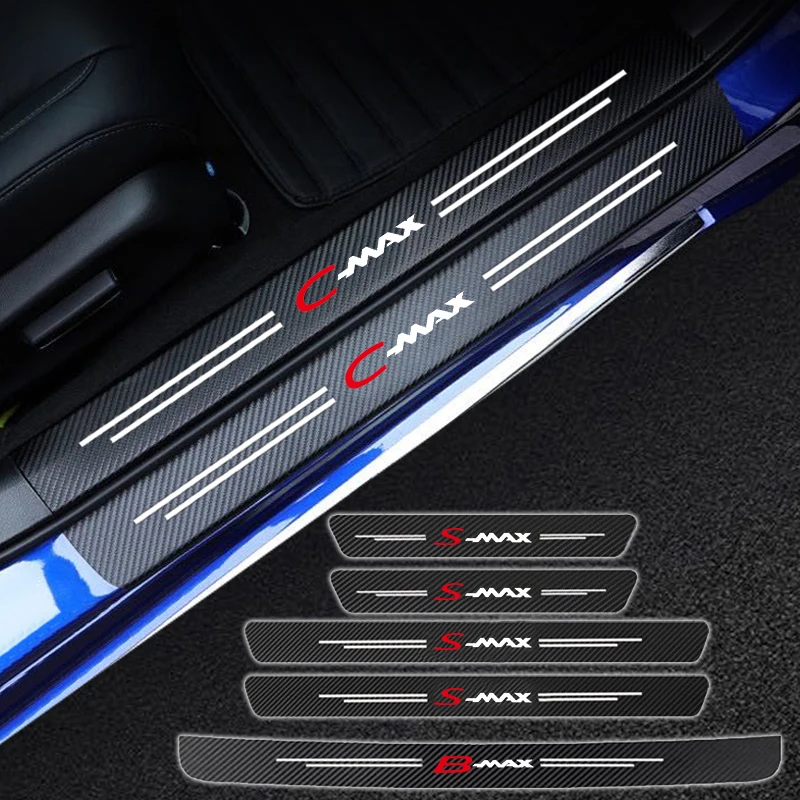 

Автомобильная Защитная Накладка на порог из углеродного волокна для Ford BMAX B MAX