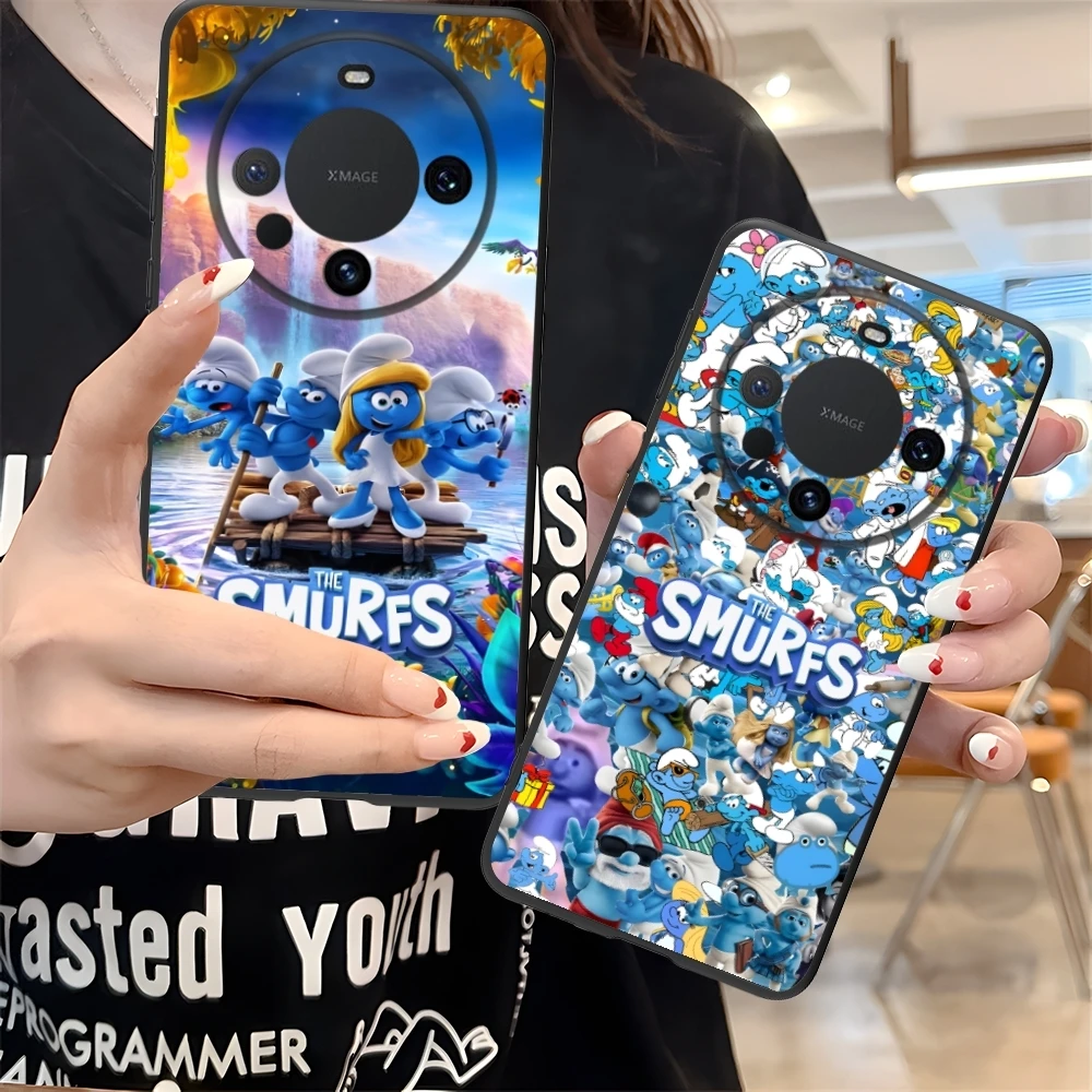 Smurfs Smurfette Smart Чехол для мобильного телефона Huawei Mate 60 50 40 30 20 10 Pro Plus Lite E 5G Черный