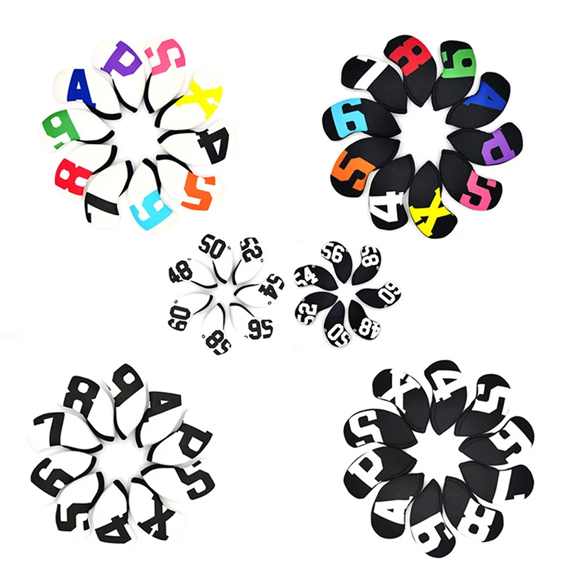 Градиентные чехлы с железными головками для гольфа на танкетки 4-9 ASPX 10 шт.